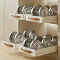 thumbnail image 3 of Organizador de gabinete extraíble fijo con película nano adhesiva, estantes de despensa deslizables de alta resistencia, cajón extraíble para cocina, despensa, baño, estantes, estante, liso,, 3 of 8