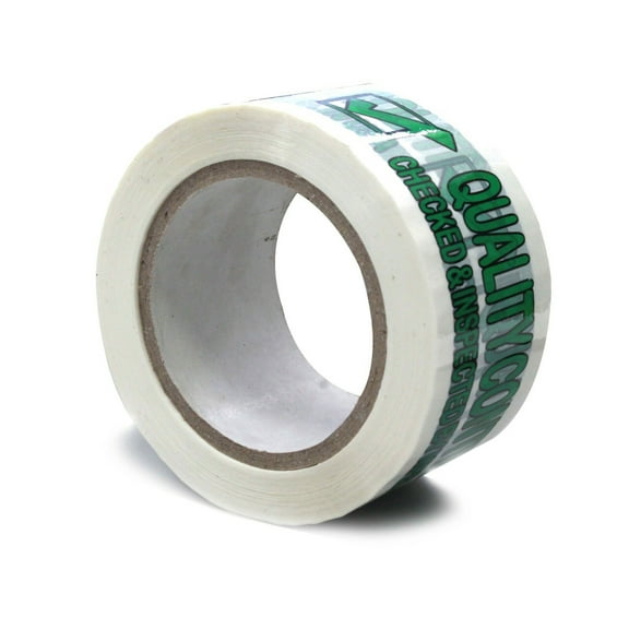4 Rolls 3MIL Printed Quality Control Checked & Inspected by Mfg. In the USA TAPE 2.5" X 110 YARD