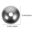 thumbnail image 2 of 200 Pcs Capuchons de Perles Perles Intercalaires en Acier Inoxydable Demi-Ronds pour Fabrication de Bijoux DIY, 2 of 9