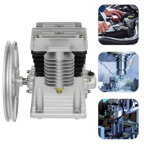 2HP Air Compressor Pump Piston Twin Cylinder Air Compressor Head Pump 1500w