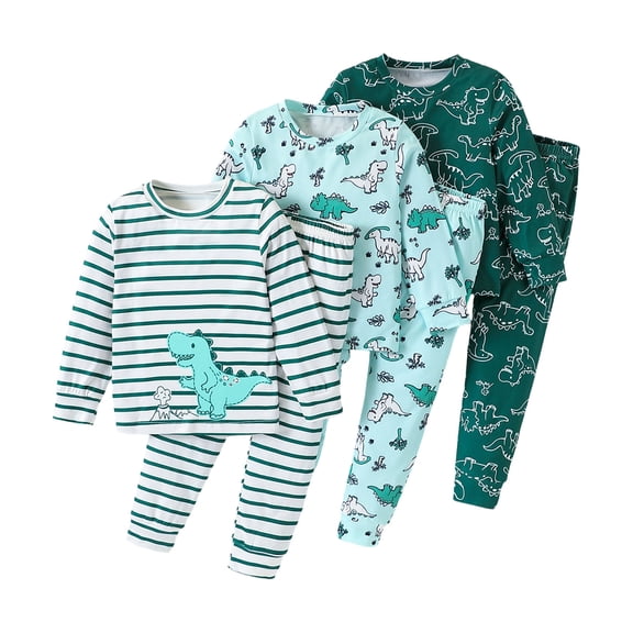 GCETTIC Fall Pajamas Baby Toddler Snug Fit Pajama Set Green,9-12 Months