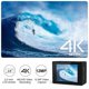 thumbnail image 3 of Cámara de acción impermeable 4K para motocicleta, grabadora de cámara de acción para motocicleta, impermeable, cámara de tablero para motocicleta, cámara DVR para buceo, cámara para bicicleta, casco, 3 of 5