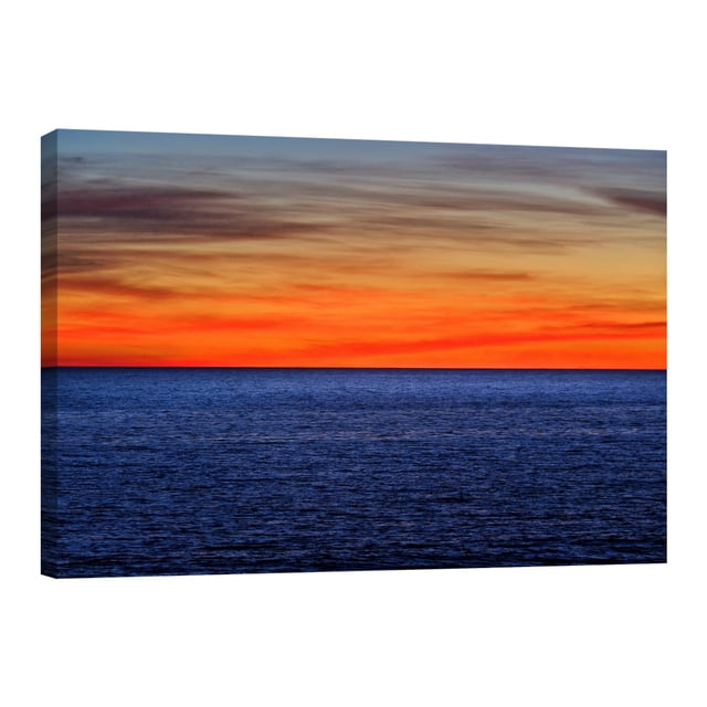 Cuadro Decorativo Playa Mar Al Atardecer Canvas Revolution Cuadro 90 x 60 cm