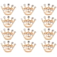 thumbnail image 1 of ColoMX 12 piezas Pin de corona de diamantes de diamantes de diario infructuoso, clips de collar de collar de la solapa de la camisa plateada para la boda del día del día, 1 of 7