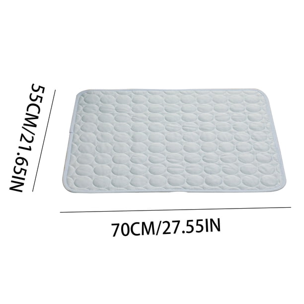 Xihbxyly Tapete de Hielo para Mascotas, Tela de Seda Refrescante, Alivio Suave para Las Articulaciones, Diseño Fácil de Usar, Mantiene a Las Mascotas Frescas, Área de Descanso Cómoda, Alivio Del Calo