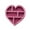 Pink, variant on Mini Heart Shaped Wooden Desktop Organizer Decorative Storage Shelf for Home