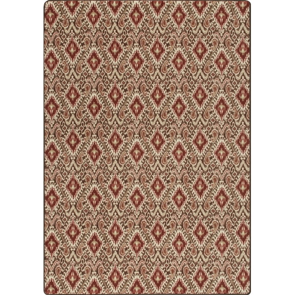 Milliken Imagine Area Rug CRAFTED Crafted Tapestry Curves Hooks 3' 10" x 5' 4" Rectangle