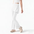 thumbnail image 5 of Gkeoshab Crz Yoga Women's Flared Yoga Pants with Detachable Skirt High Waist Bootcut Lounge & Workout Trousers White XXL, 5 of 5