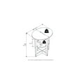 thumbnail image 6 of HomeStock Artisanal Attic Oval End Table 18.89 x 15.55 x 19.53 Inches Particle Board with Scratch-Resistant Lamination, 6 of 25