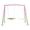 Pink, variant on iRerts Outdoor Swing Sets for Kids, 3 in 1 Metal Swing Set with 2 Single Swings and 1 Swing Glider, Kids Playground Set for Backyard Garden Park, Kids Backyard Swing Set for Boys Girls