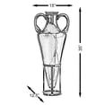 thumbnail image 5 of Tall Floor Vase, Roman Style Large Pointed Amphora, 35" Floor Vase, Interior Decoration, Metal Tripod Stand, Red and, 5 of 7