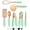 Copper Mint, variant on Kitchen Gadget Set Copper Plated Stainless Steel Utensils with Soft Touch Handles, Copper Grey, 7 Pieces