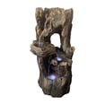 thumbnail image 1 of Angelo Décor 29.5-inch Hollow Tree Falls Fountain with energy-efficient pump and integrated LED accent lighting, 1 of 3