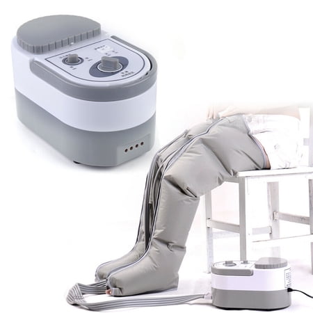 Fichiouy Air Compression Leg Massager Foot Ankles Calf Massage Machine SPA 30W