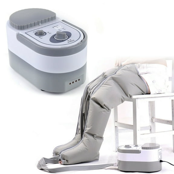 Fichiouy Air Compression Leg Massager Foot Ankles Calf Massage Machine SPA 30W