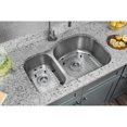 thumbnail image 3 of Undermount 31-1/2 in. 30/70 Bowl Eurostyle 18 Ga. Stainless Steel Kitchen Sink, 3 of 3