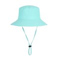 thumbnail image 2 of GigrtiJin 18 Months-5 Years Infant Toddler's Sunproof Hats Solid Color Unisex Sunshade Bucket Caps Drawstring Packable Beach Hats, 2 of 5