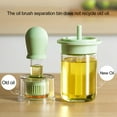 thumbnail image 4 of Ludlz 180ml Oil Container Drip-proof Prevent Mixing Soft Bristles Leakproof Heat-resistant Oil Storage Bottle with Brush Kitchen Gadgets, 4 of 7