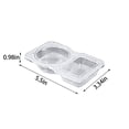 thumbnail image 2 of WHEANG 10pc Portable Disposable Two Grid Box With Cups Picnic Box For Tomato And Dips, 2 of 5