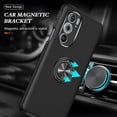 thumbnail image 4 of Moto Edge Plus 2022 Case for Motorola Moto Edge 30 Pro Case  Grade Shockproof Built-in Ring Holder Kickstand Car Mount Protective Case for Edge Plus 2022 Edge 30 Pro Phone Case (Black), 4 of 15