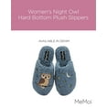 thumbnail image 2 of MeMoi Women's Night Owl Hard Bottom Plush Slippers - Womens - Female, 2 of 7