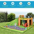 thumbnail image 4 of Outsunny 7-in-1 Inflatable Water Slide, Kids Castle Bounce House Includes Slide, trampoline, Pool, Water Cannon, Ball-target, Boxing Post, Tunnel with Carry Bag, Repair Patches, 750W Air Blower, 4 of 9