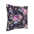 thumbnail image 2 of ZNDUO Square Home Decorative Throw Pillows, Corduroy Purple Vintage Roses Texture Pattern Couch Pillows, Throw Pillows for Bed, 20"x20", 2 of 8