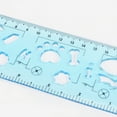 thumbnail image 4 of Unique Bargains 3pcs Unbreakable Flexible Rulers 20cm/8' Double Scale Shatterproof Folding Plastic Ruler, Light Blue, 4 of 6