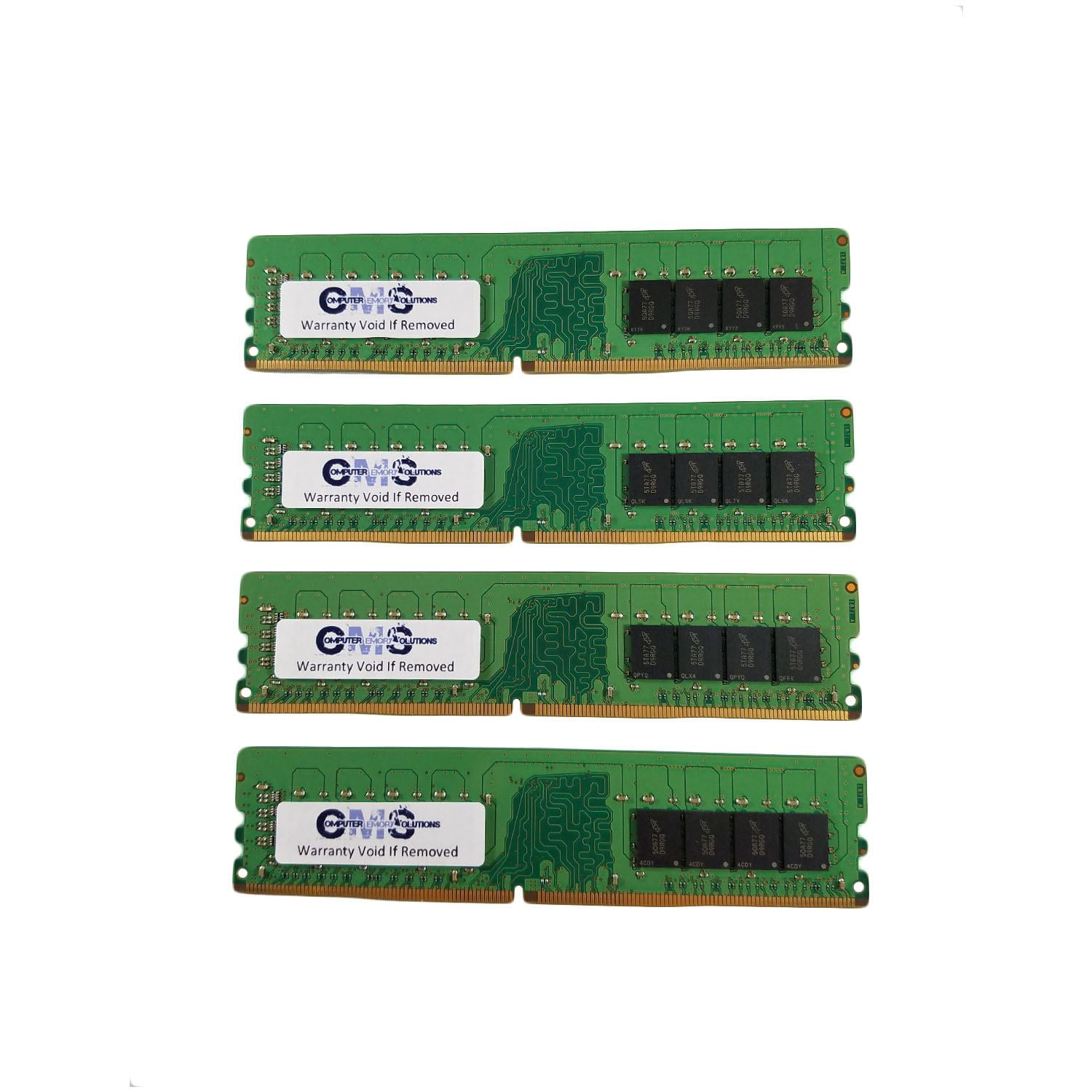 CMS 128GB (4X32GB) DDR4 21300 2666MHZ NON ECC DIMM Memory Ram Compatible  with Supermicro SuperServer 1019C-HTN2 (Super X11SCZ-F), 5019C-MHN2 (Super  