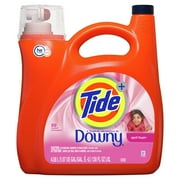 Tide Downy April Fresh, 89 Loads Liquid Laundry Detergent, 138 fl oz