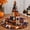 2, variant on Halloween Printed Quilted Witch Hat, Foldable Wide‑Brim Wizard Cosplay Party Hat
