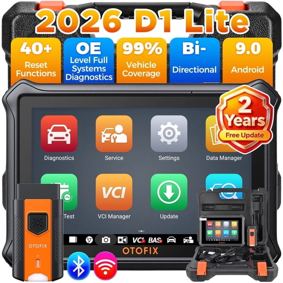 OTOFIX D1 Lite 7" Bidirectional Scan Tool with 2-Year Updates, Newest All System Automotive Diagnostic Scanner, 38 Reset Services