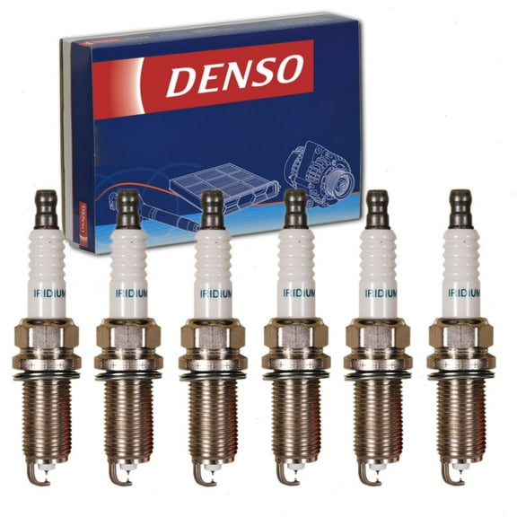 6 pc DENSO Iridium Long Life Spark Plugs compatible with Toyota Highlander 3.5L V6 2008-2016