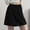 *Black, variant on Women's Summer Cool Silky Ice Silk High Waisted Wide Leg Skort ,Lightweight Athletic Knee Length Short Navy,Womens Plus S