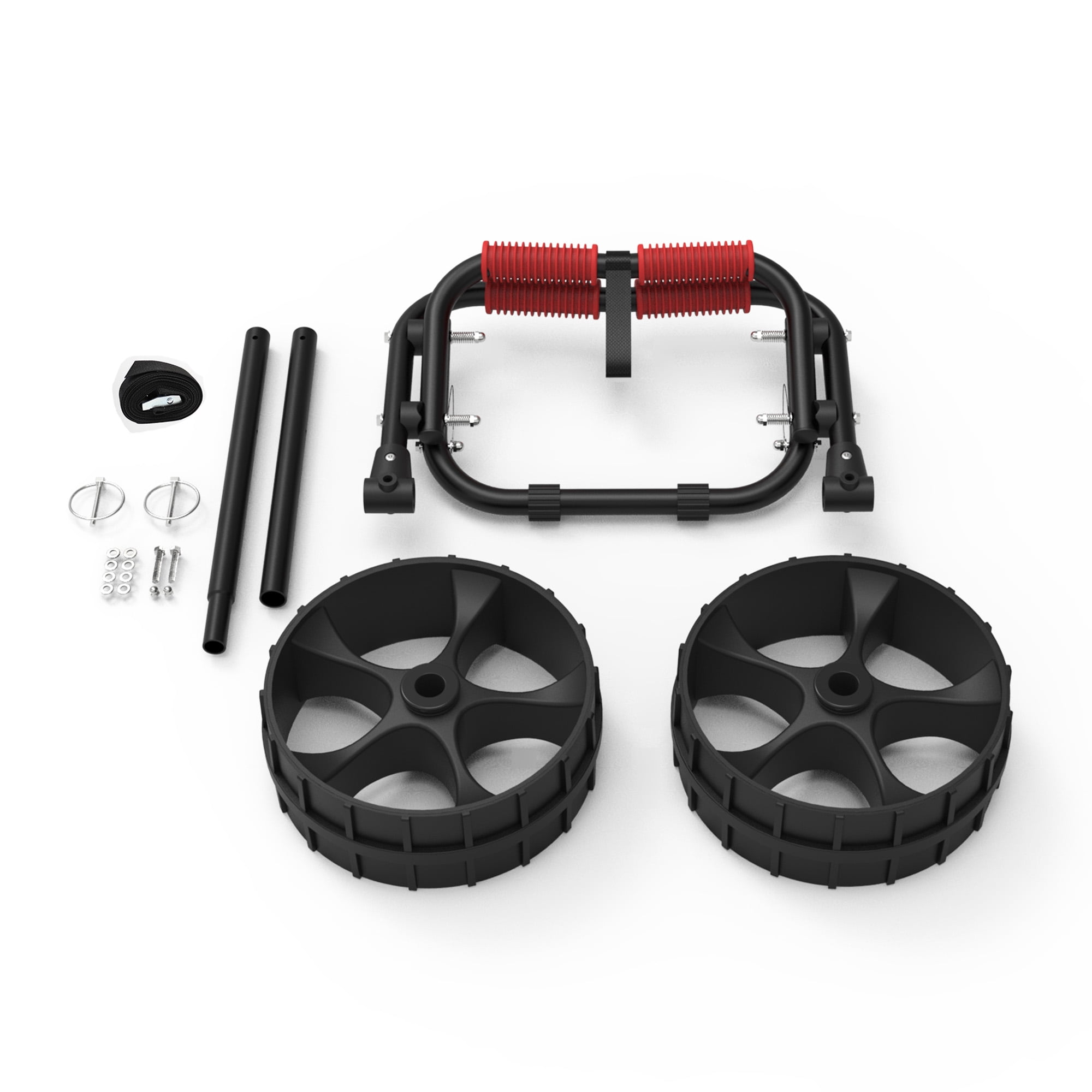 FDB Universal Folding Bend Kayak Canoe Boat Carrier Dolly Trailer Tote Trolley Transport Cart Wheel for Carrying Kayaks, Canoes, Paddleboards, Float Mats, Boats