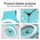 thumbnail image 3 of Reloj digital silencioso impermeable a la moda para baño y cocina, 3 of 5