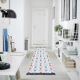 thumbnail image 4 of Yayeee Runner Rug for Bedroom 2'x6' Machine Washable Hallway Non Slip Mat, Light Blue Checkered Heart, 4 of 8