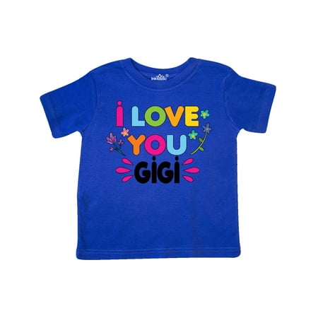 

Inktastic I Love You Gigi with Flowers Gift Toddler Toddler Girl T-Shirt