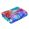 thumbnail image 3 of Bingfone Bright Flowers Ultra Absorbent & Soft Hand Towels For Bath, Hand, Face, Gym And Spa-27.5x16in, 3 of 9