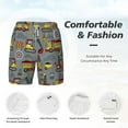 thumbnail image 5 of Gaeub Funny Construction Mens Swim Trunks Stretch Beach Shorts Quick Dry for Men Swim Shorts Swimwear with Pockets- XX-Large, 5 of 9