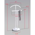 thumbnail image 2 of Organizador de ropa Pilaster Designs Santillo Doble para traje y corbata Metal Blanco HAVA801, 2 of 2