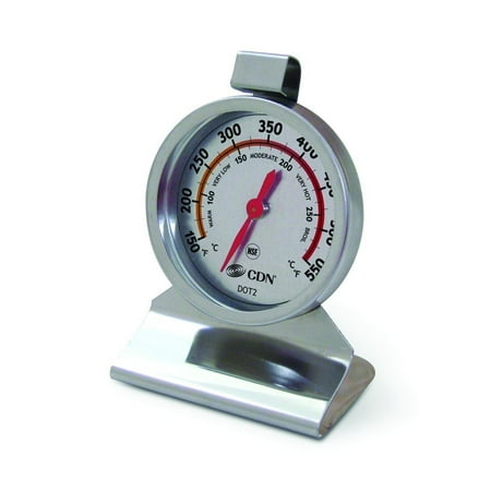 CDN DOT2 ProAccurate Stainless Steel Large Dial Oven (Best Digital Oven Thermometer For Baking)