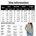 thumbnail image 5 of Womens Sweatshirts Fall Fashion 2025 Long Sleeve Tops Comfy Crewneck Casual Shirts Gray S, 5 of 6
