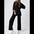 thumbnail image 4 of Traje Informal de Dos Piezas para Mujer, Ideal para Viajes y Vacaciones. Negro XL, 4 of 9