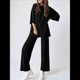 thumbnail image 4 of Traje Informal de Dos Piezas para Mujer, Ideal para Viajes y Vacaciones. Negro L, 4 of 9
