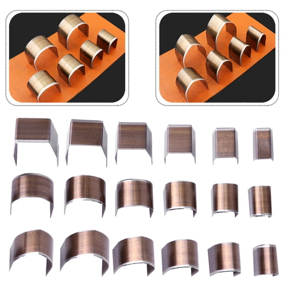 GOOHOCHY Leather Craft Tool Set with Steel Punch Cutter for DIY Home Projects 18 Pcs