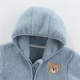 thumbnail image 5 of Hicidod Baby Fleece Jackets Cute Hooded Zipper Fall Winter Coats Lightweight Long Sleeve Thick Warm Toddler Outerwear, 5 of 6