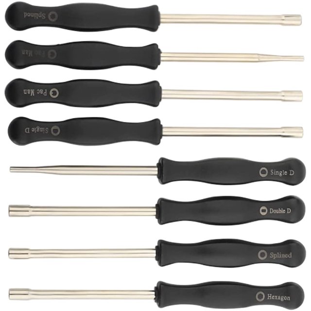 Destornillador de carburador, herramienta de ajuste de carburador, Compatible con carburador de motor pequeño común de 2 ciclos, 8 Uds. Rojo Verde