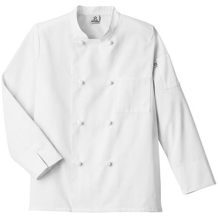 Five Star Unisex Knot Button Chef Coat (Best Chef Coat Brands)