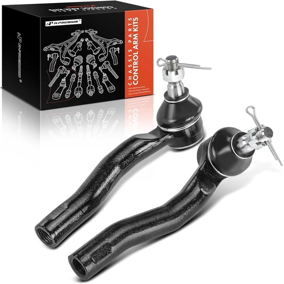 A-Premium 2 x Front Outer Tie Rod Ends, Compatible with Toyota Corolla 2020-2023, Prius 2016-2022, C-HR CHR 2018-2022, Corolla Cross 2022-2023, Prius AWD-e 2019-2022, Prius Prime 2017-2023